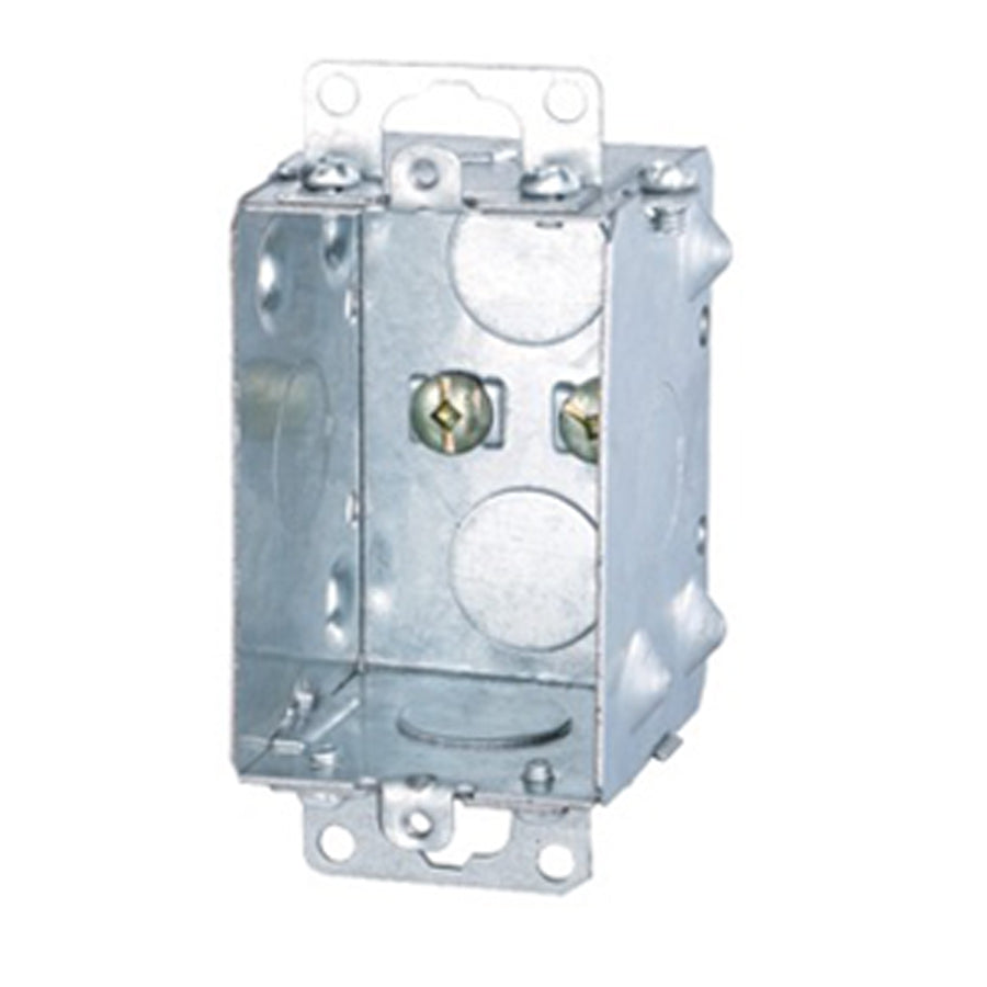 Ortech BOX 1104-K (Steel single gangable device box) **50pc** , Electrical Boxes - Trades Pro Supply