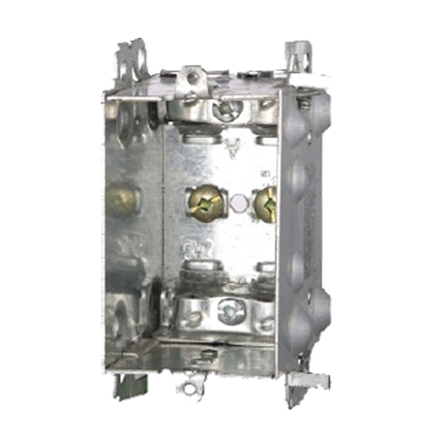 Ortech BOX 1104-LHA (Single gangable device box with two embossed mounting slots) **50pc** , Electrical Boxes - Trades Pro Supply
