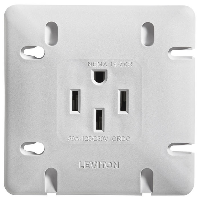 Leviton 1279-S50 (Straight Blade Receptacle, 3-Pole, 4 Wire with Grounding, Industrial Grade)