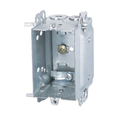 Ortech BOX 1304-LH (Metal device box with positioning tabs) **50pc** , Electrical Boxes - Trades Pro Supply
