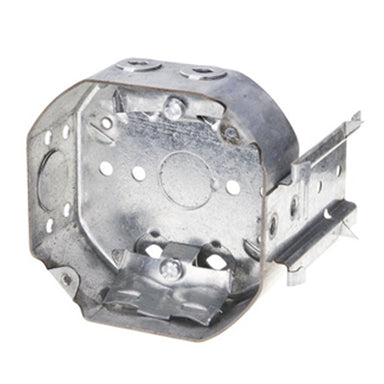 Ortech BOX 54151-LB (4" octagonal metal box with side bracket) **50pc** , Electrical Boxes - Trades Pro Supply