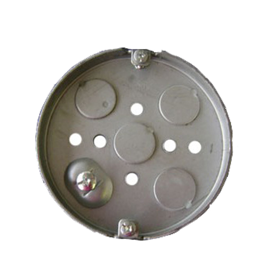 Ortech BOX 56111 (Round Shallow Ceiling Pan Box) **50pc** , Electrical Boxes - Trades Pro Supply