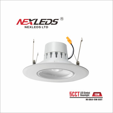 NexLeds White LED Gimbal Downlight | Color Changeable , Lighting - Trades Pro Supply