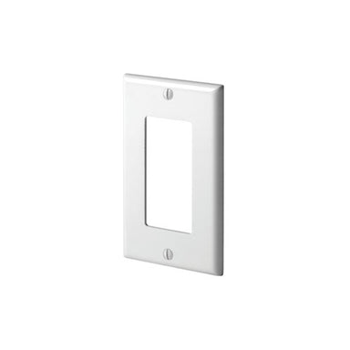 Leviton 80401-NW (1-Gang Decora/GFCI Device Wall plate, Standard Size, Thermoplastic Nylon, White) , Electrical - Trades Pro Supply