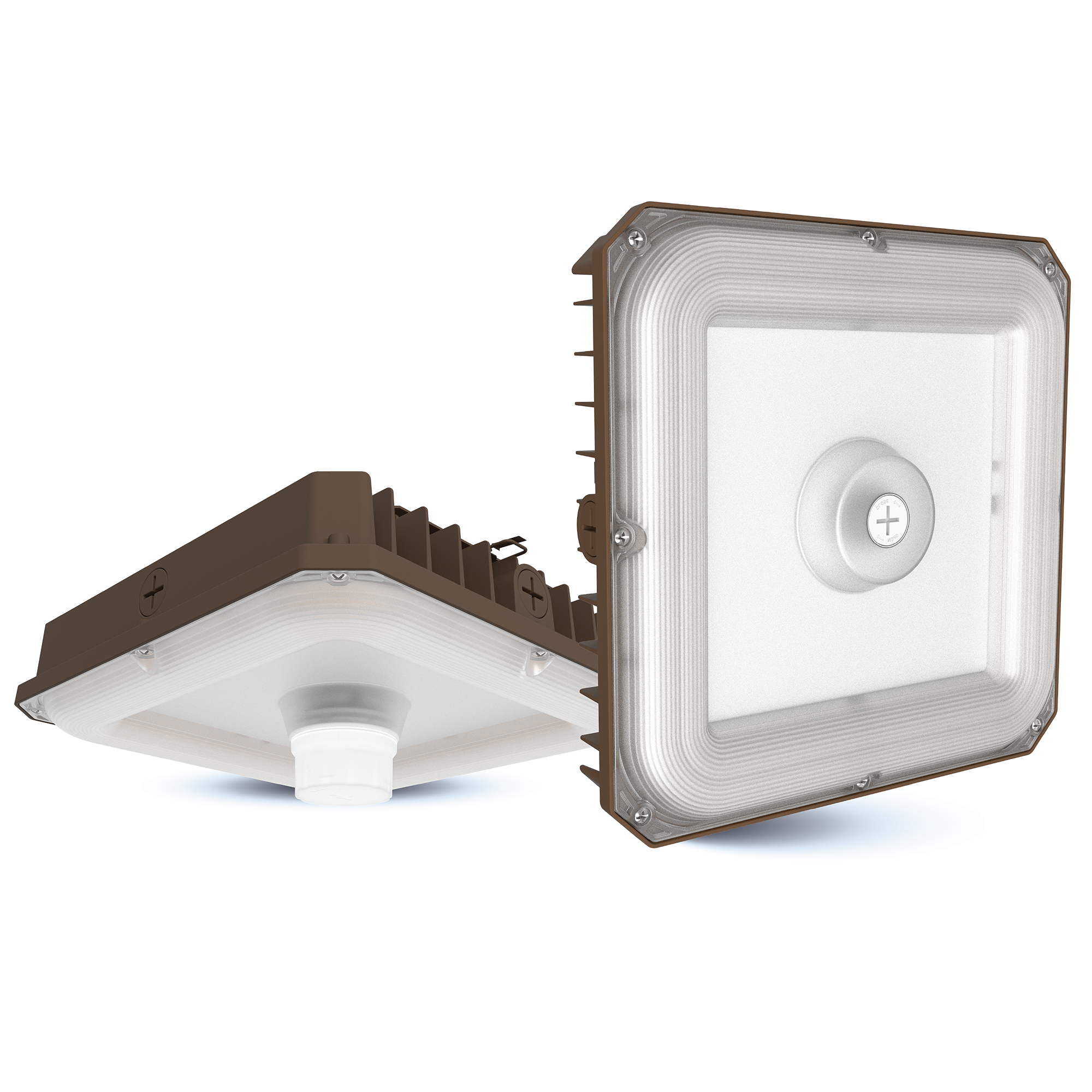 Ortech CNP100-3CCT+W (Slim, durable garage and canopy LED light with a light weight design) , Lighting - Trades Pro Supply