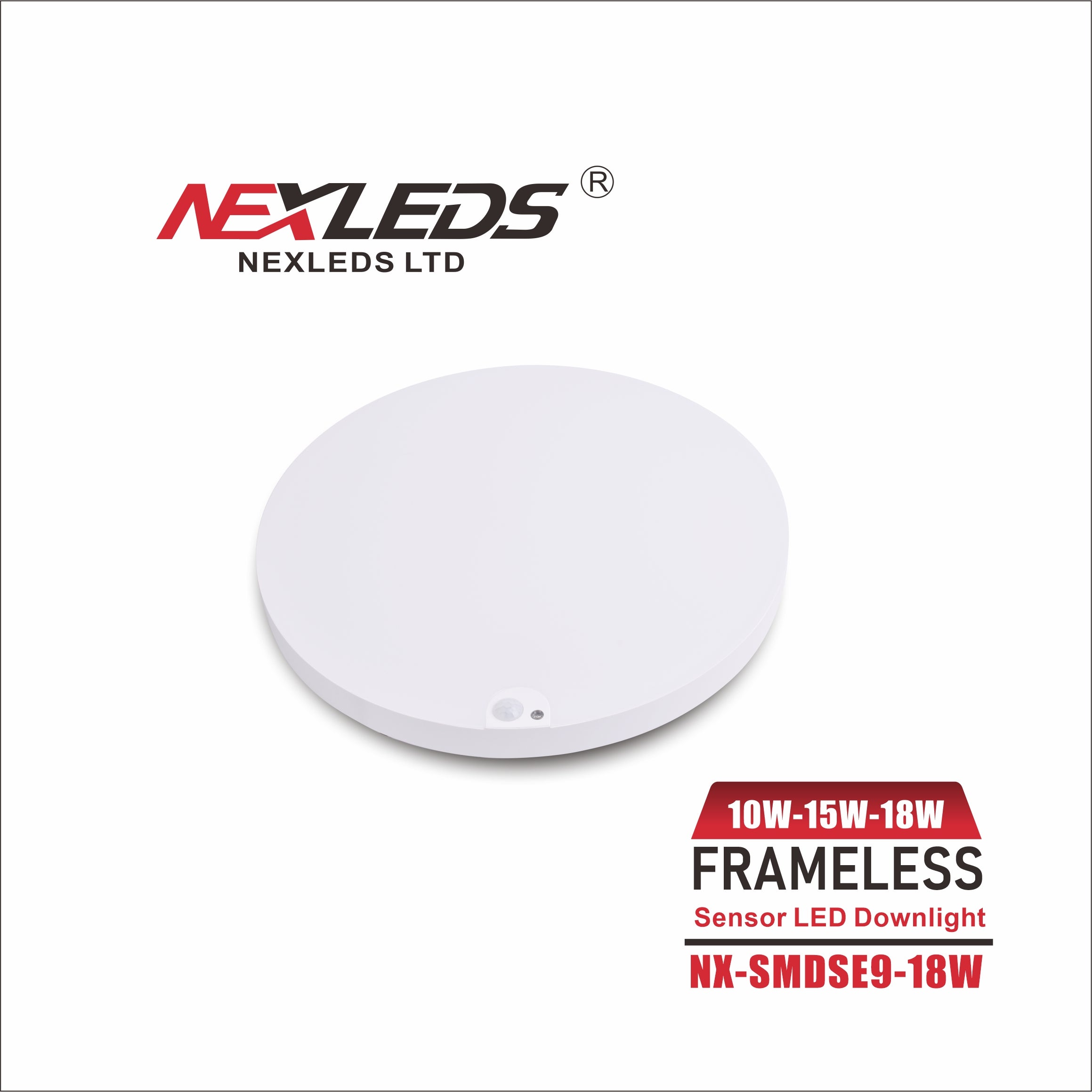NexLeds Limited LED 9″ IP45 Sensor Downlight – 3CCT | Color Temperature Changeable , Lighting - Trades Pro Supply
