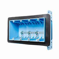 East Electrical PB04VB (4 Gang Plastic Box With Gasket) , Electrical - Trades Pro Supply