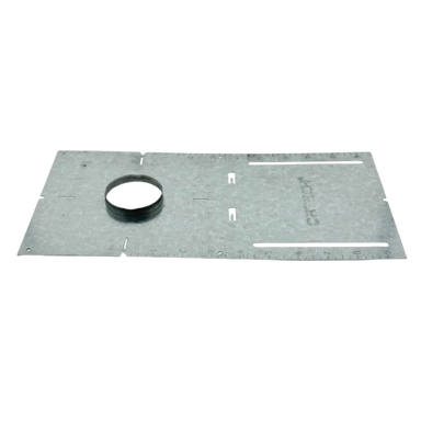Ortech PLATE13-1-L (New Construction Plate made up of galvanized steel with lip) **24pc** , Electrical - Trades Pro Supply