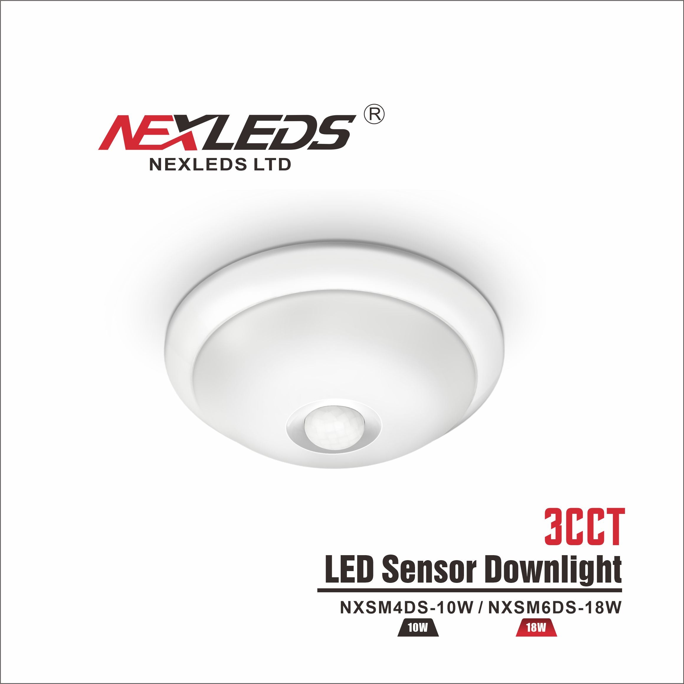 NexLeds Limited LED 4″ Sensor Downlight IP45 – 3CCT | Color Temperature Changeable , Lighting - Trades Pro Supply