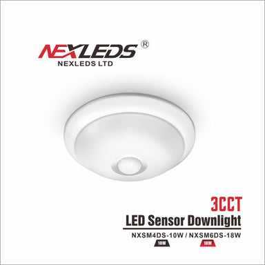 NexLeds Limited LED 4″ Sensor Downlight IP45 – 3CCT | Color Temperature Changeable , Lighting - Trades Pro Supply