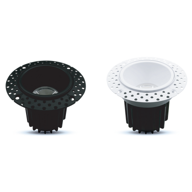Ortech SLIM-TL2-5CCT (2" 8W Round LED Trimless Downlight 5CCT Selectable) **18pc** , Lighting - Trades Pro Supply