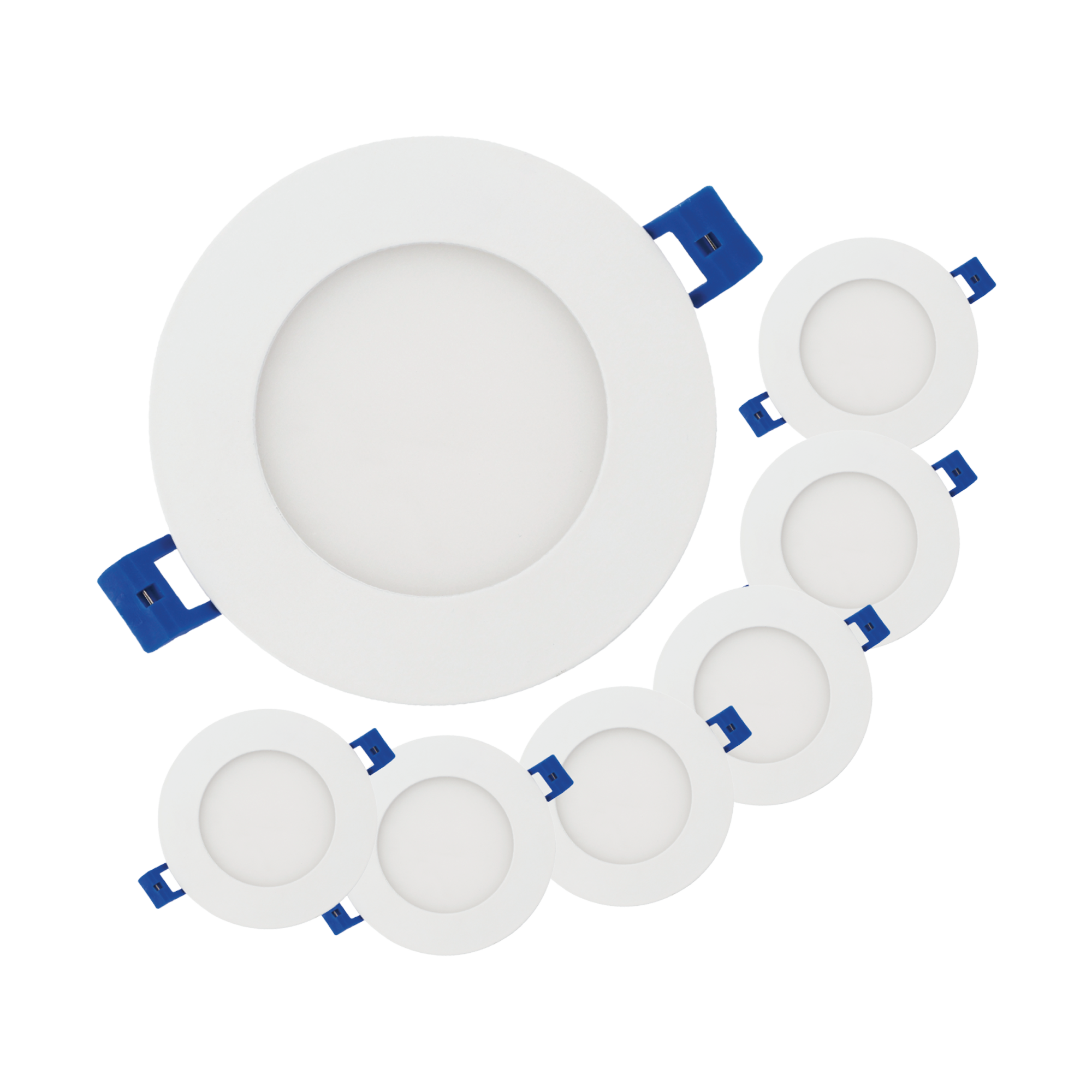Ortech SLIM4CONT-5CCT 4'' Ultra Slim LED Downlight Contractor Pack With Adjustable CCT (Pack of 6) , Lighting - Trades Pro Supply