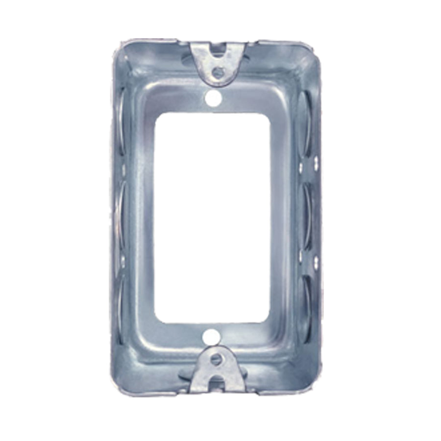 Ortech BOX 1110-R (One gang rectangular device cover with extension ring) **50pc** , Electrical Boxes - Trades Pro Supply