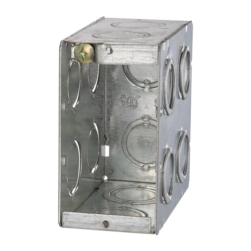 Ortech BOX MBD-1K (One gang masonry box that is 3-1/2" deep 21CU.IN. with concentric knockouts) **50pc** , Electrical Boxes - Trades Pro Supply