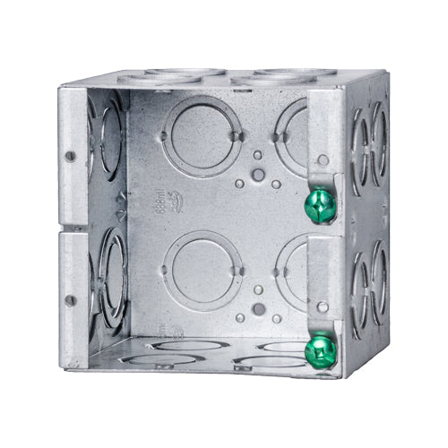 Ortech BOX MBD-2K (2 gang masonry box that is 3-1/2" deep 42CU.IN. with concentric knockouts) **50pc** , Electrical Boxes - Trades Pro Supply