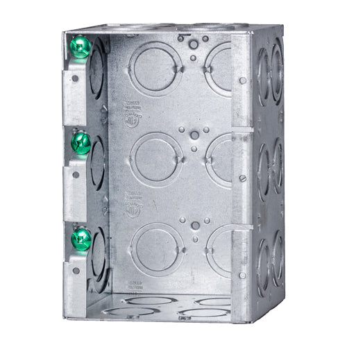Ortech BOX MBD-3K (3 gang masonry box that is 3-1/2" deep 63CU.IN. with concentric knockouts) **50pc** , Electrical Boxes - Trades Pro Supply