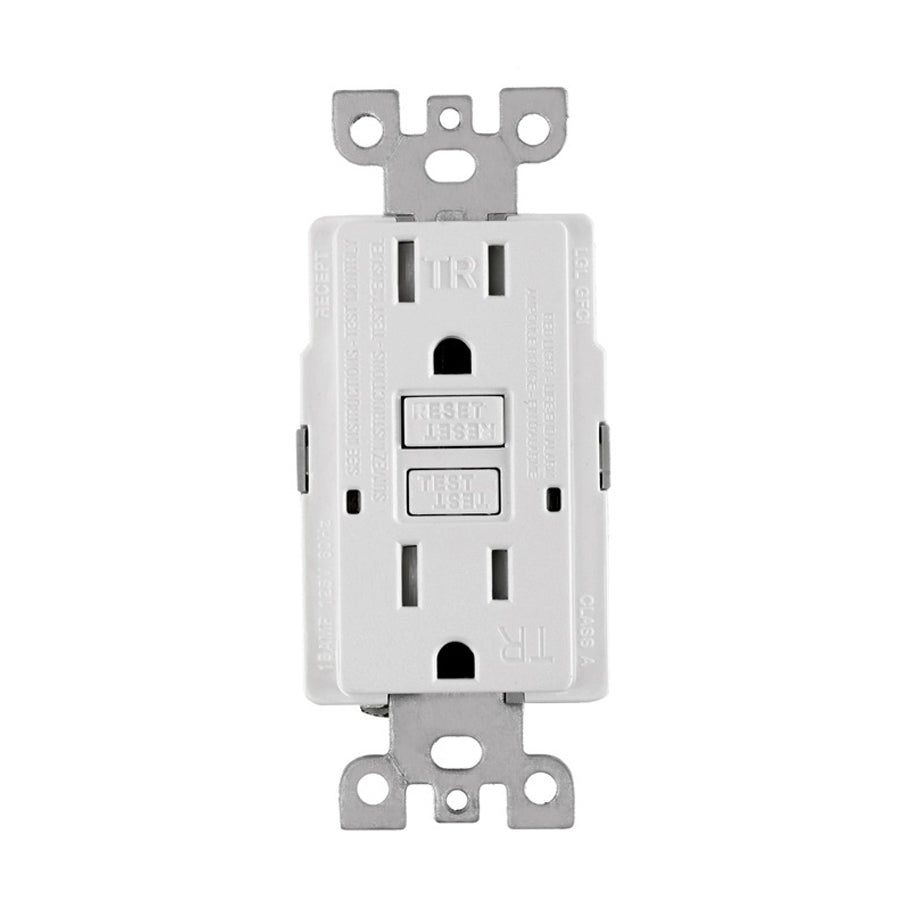 Ortech MH15-ST (15 amps Self-testing Tamper Resistant GFCI Receptacle with wall plate) ** , Wiring Devices - Trades Pro Supply