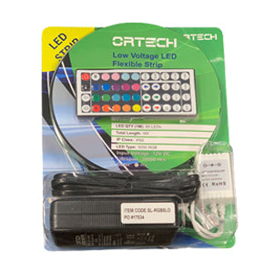 Ortech SL-RGB5LO (LED Low Voltage RGB Strip of 5 meters length, 60 LEDs per meter) **20pc** , Lighting - Trades Pro Supply