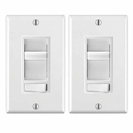 Leviton 6674N-10W (SureSlide Dimmer Switch for Dimmable LED, Halogen and Incandescent Bulbs, Neutral Wire Required)