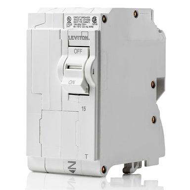 Leviton LB215-T (15A 2-Pole Standard Thermal Magnetic Branch Circuit Breaker) , Electrical - Trades Pro Supply