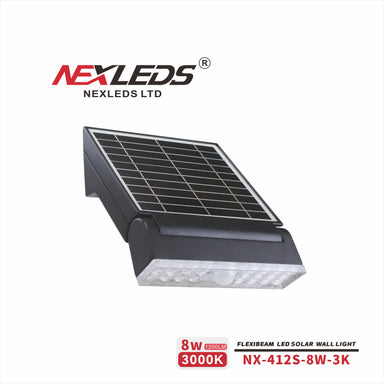 Nexleds - Flexibeam Solar Wall Light - NX-412S-8W-3K , Lighting - Trades Pro Supply