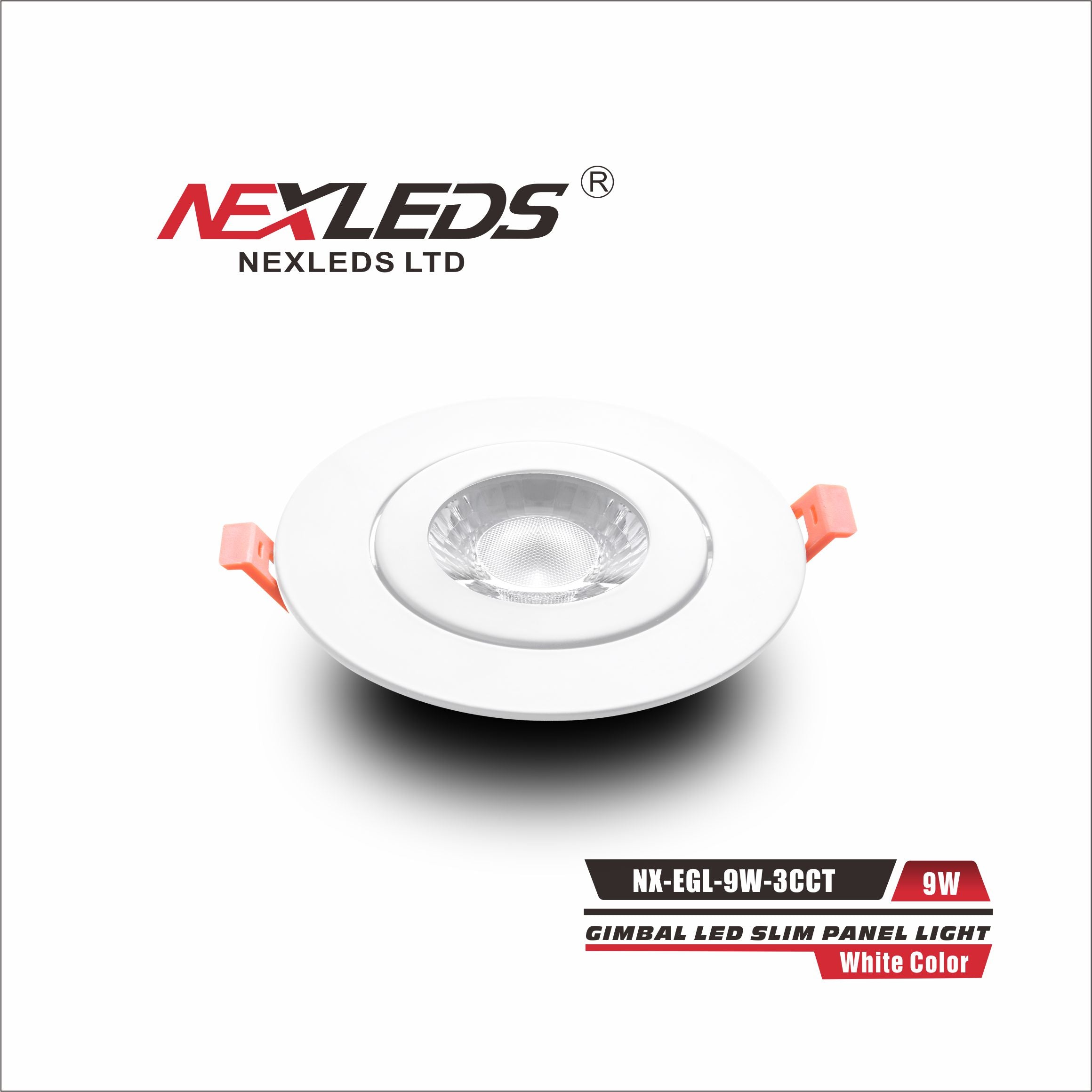 NexLeds Gimbal LED Slim Panel Light | Color Changeable