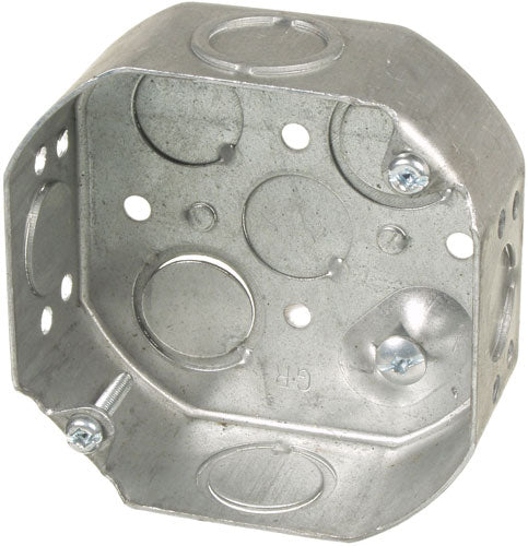 Vista 1201 (4" DIAMETER OCTAGONAL BOX WITH 1/2” & 3/4” KNOCKOUTS) , Electrical - Trades Pro Supply